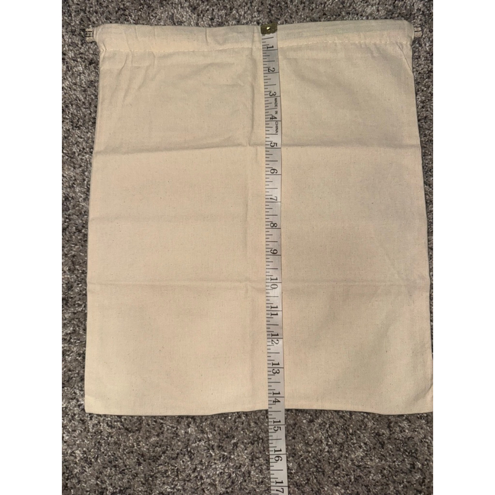 Authentic Tory Burch Beige Drawstring Dust Bag Storage Pouch Large - Picture 4 of 7